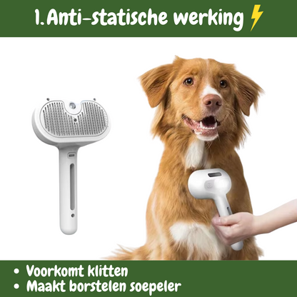 SteamCare Hondenborstel voor Antistatische Verzorging