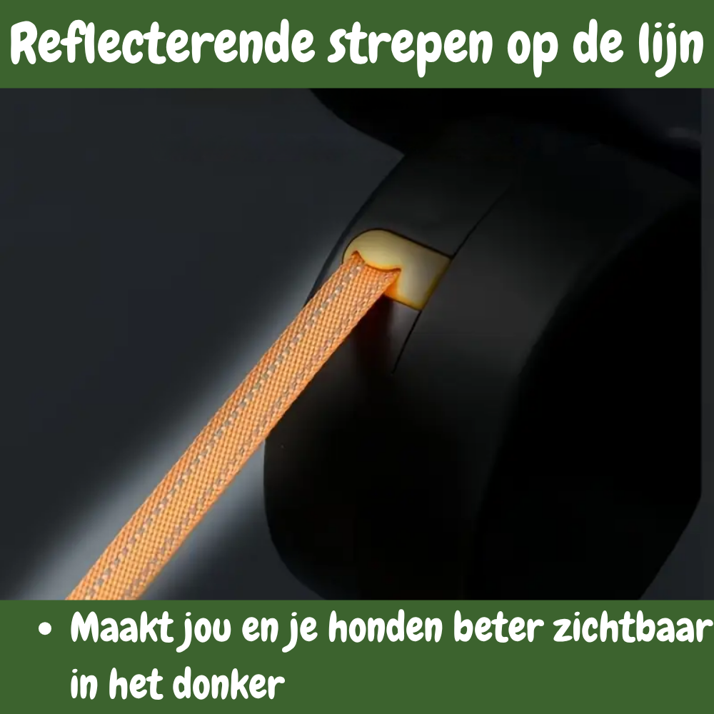 Dubbele Hondenriem met Rolmechanisme - TwinWalker