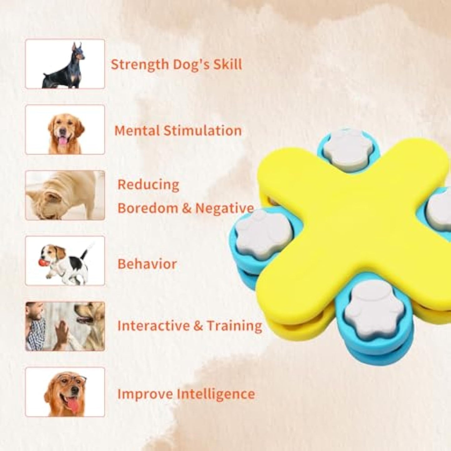 Interactieve Hondenpuzzel voor Eten en Spelen